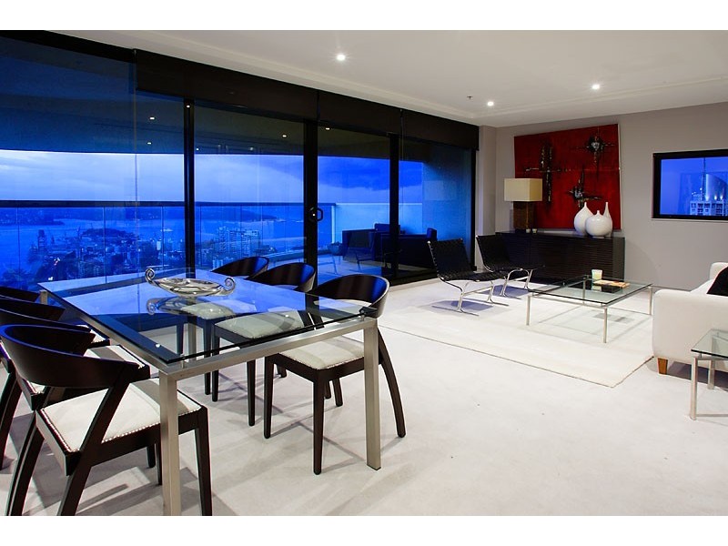 contemporary style dining room