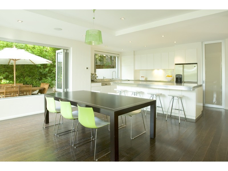 contemporary style dining room