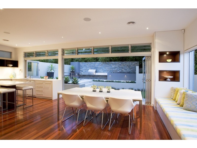 contemporary style dining room