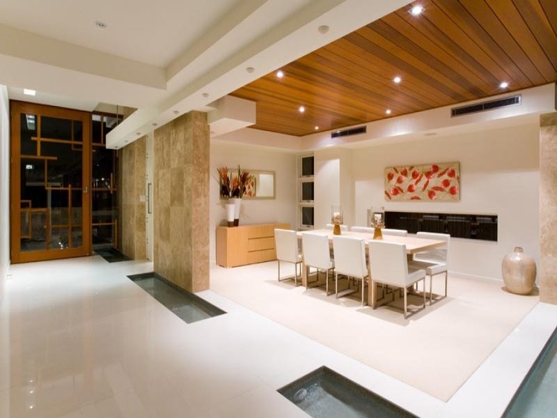 contemporary style dining room