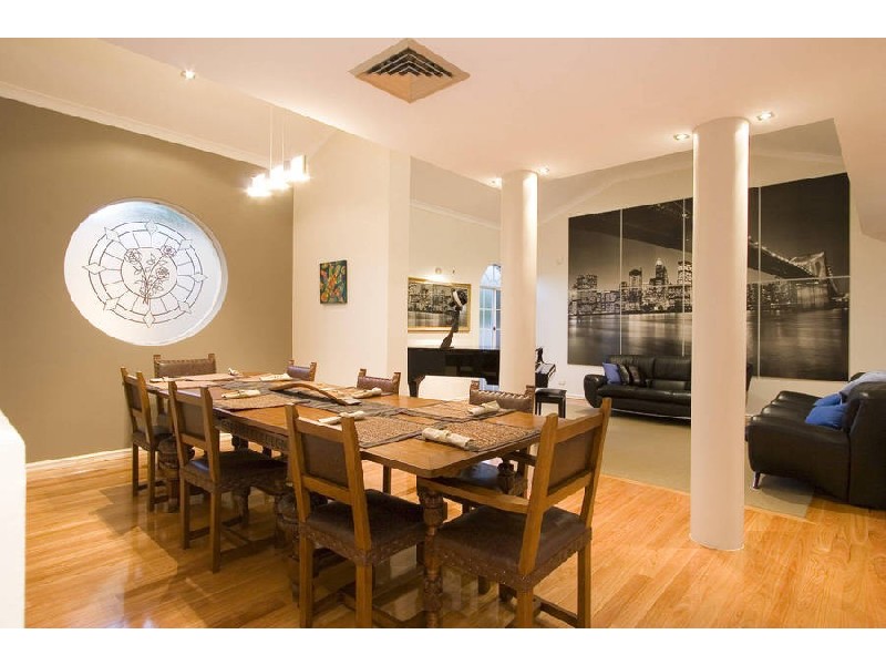 contemporary style dining room