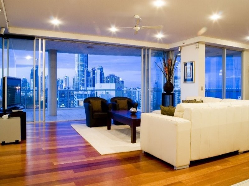 contemporary style living room