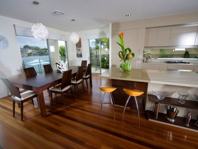 contemporary style dining room