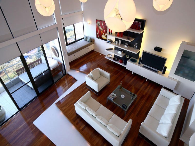 contemporary style living room