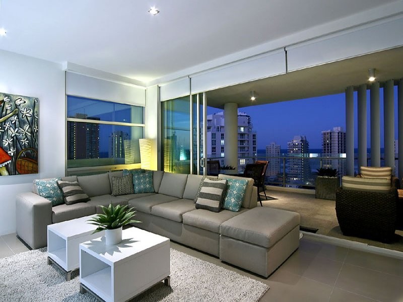 contemporary style living room