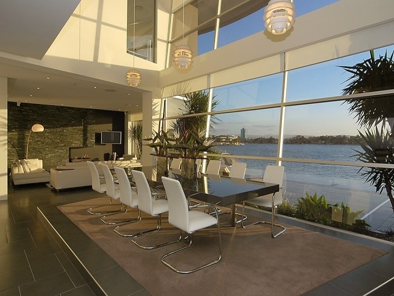 contemporary style dining room