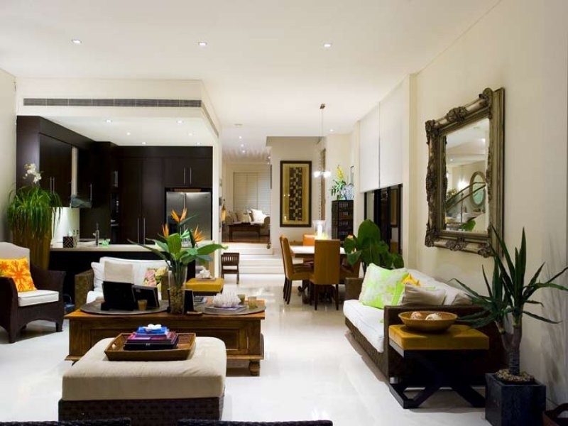 contemporary style living room