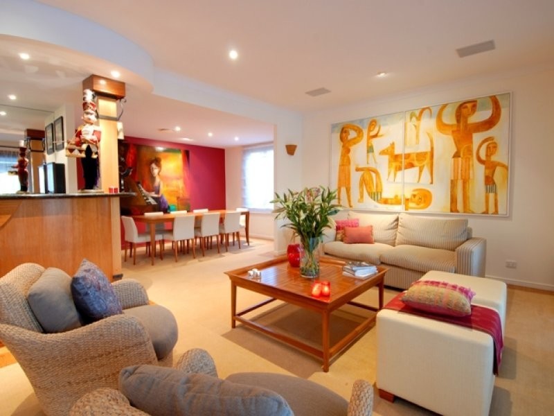 contemporary style living room