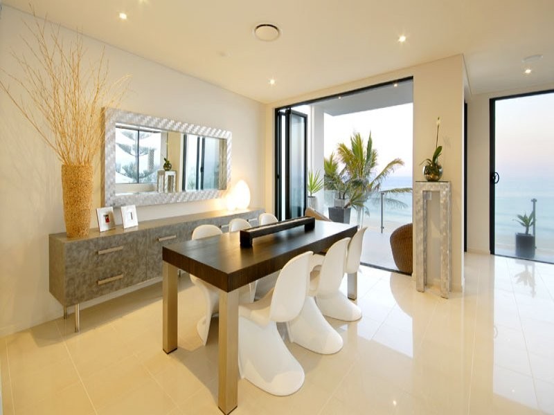 contemporary style dining room