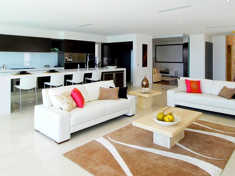 contemporary style living room