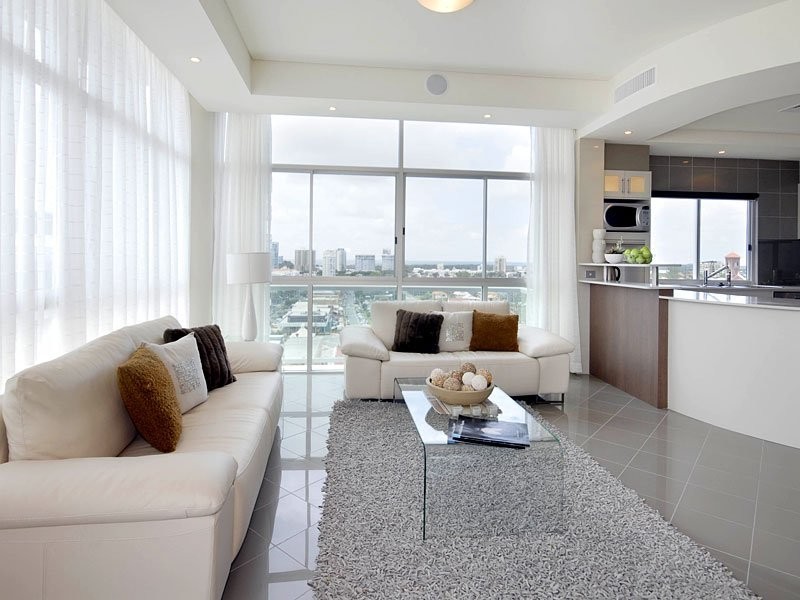 contemporary style living room