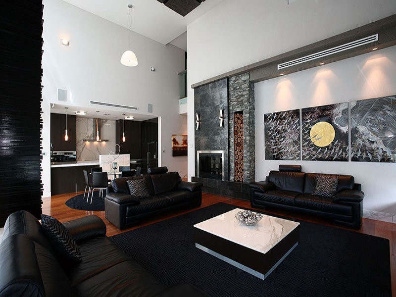 contemporary style living room