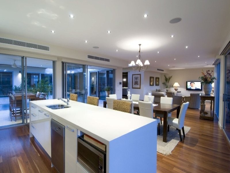 contemporary style dining room