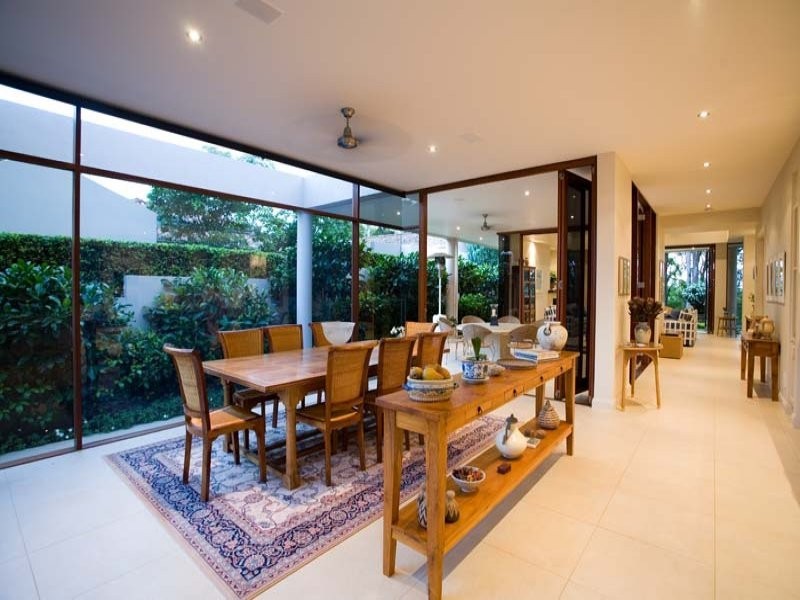 contemporary style dining room