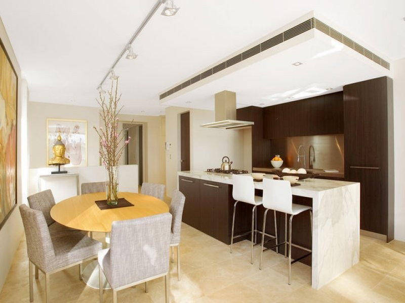 contemporary style dining room