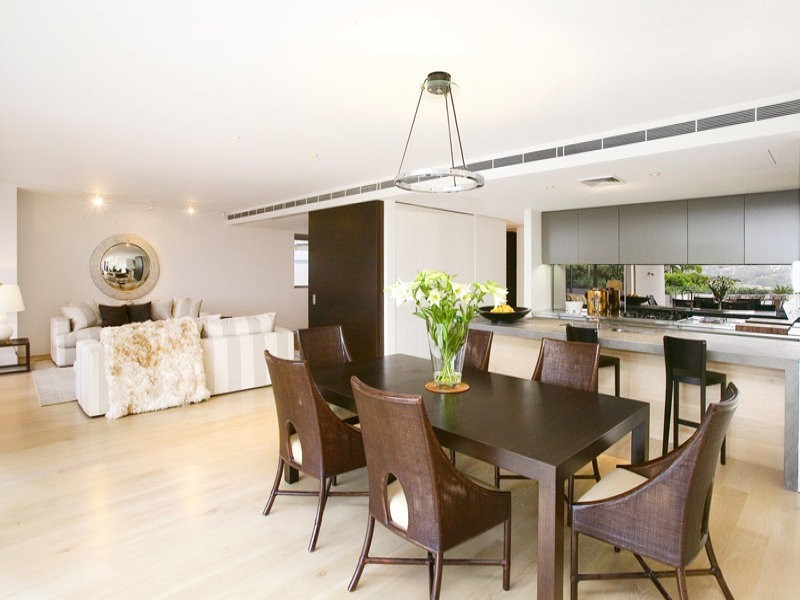 contemporary style dining room