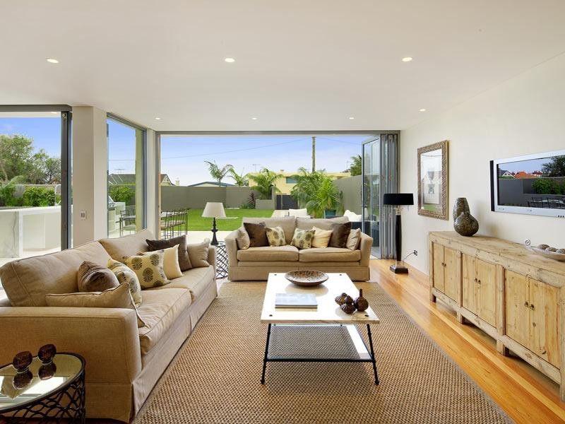 contemporary style living room