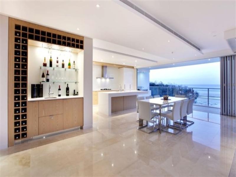 contemporary style dining room