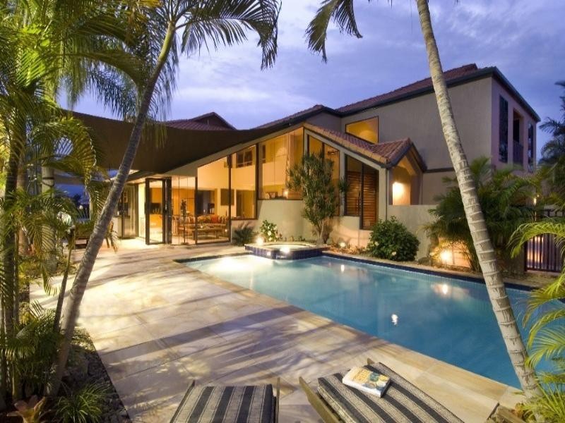 tropical inspired style landscape