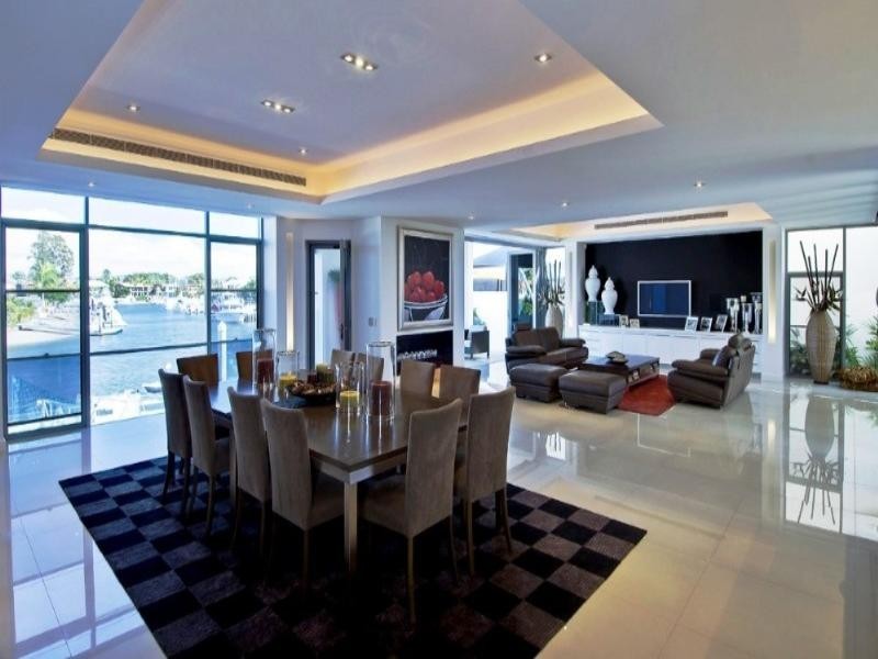 contemporary style dining room