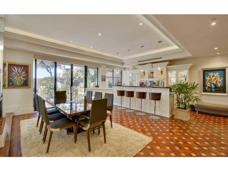 contemporary style dining room