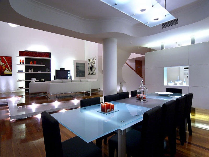 contemporary style dining room
