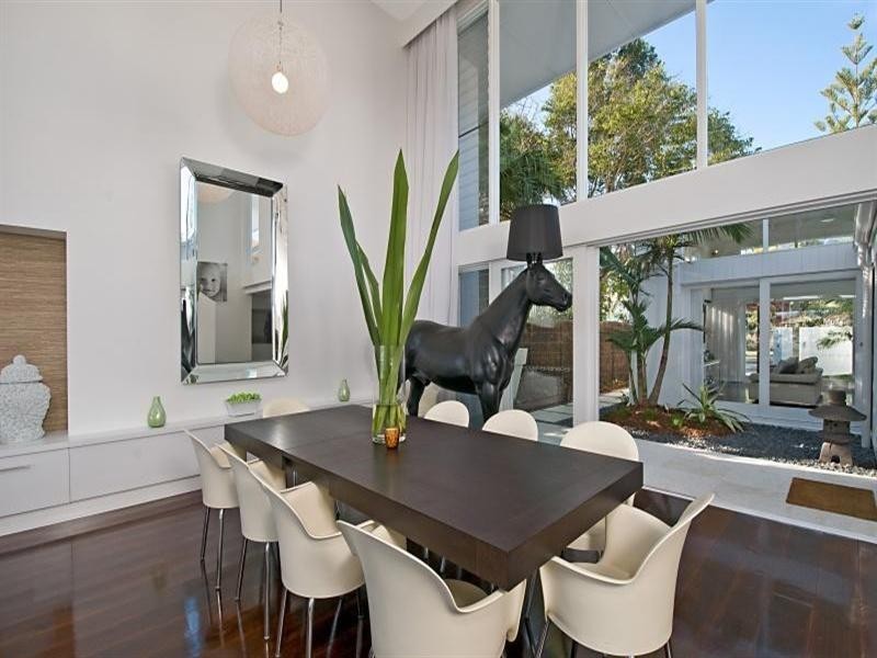 contemporary style dining room