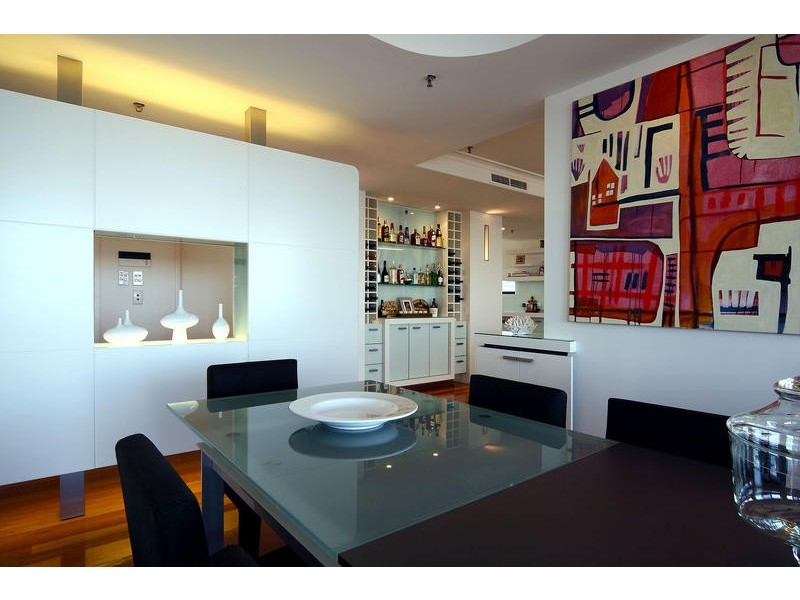 contemporary style dining room