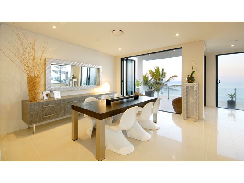 contemporary style dining room