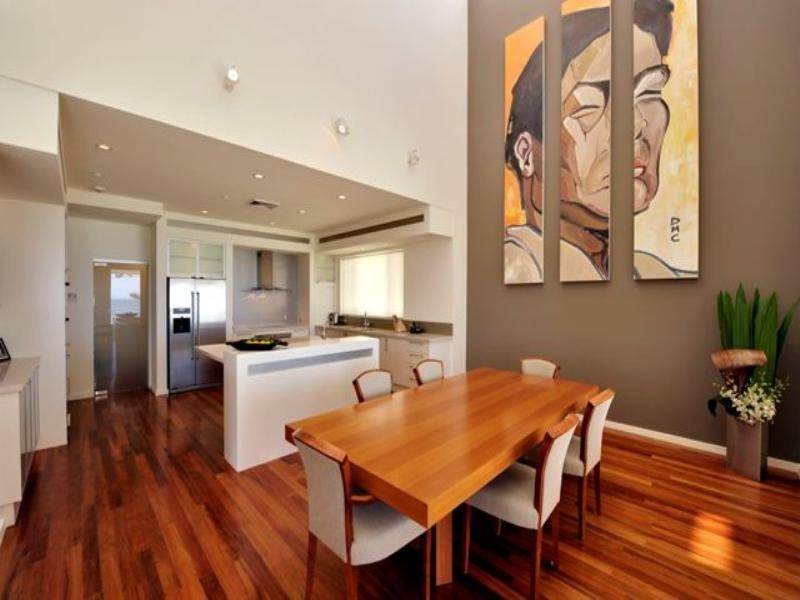 contemporary style dining room