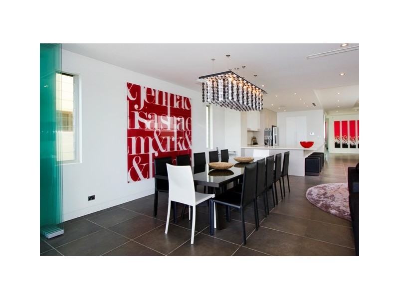 contemporary style dining room