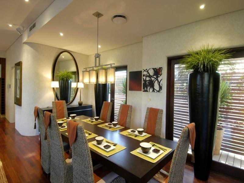 contemporary style dining room