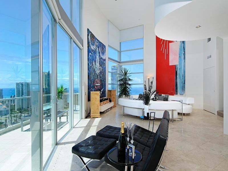 contemporary style living room