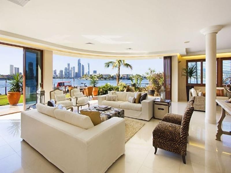 contemporary style living room