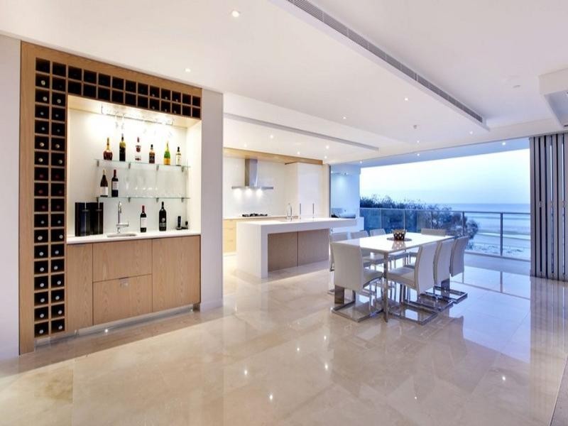 contemporary style dining room