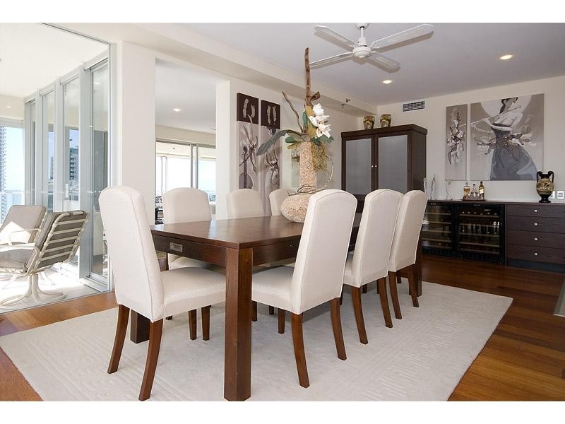 contemporary style dining room