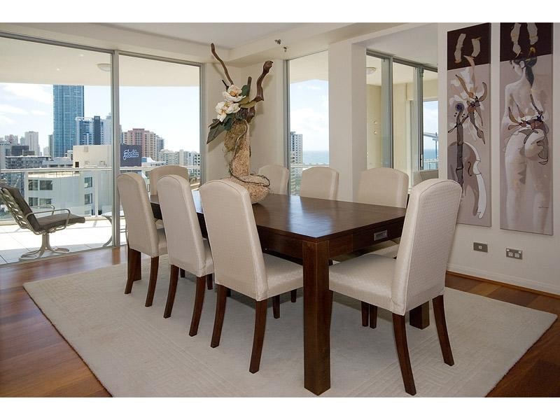 contemporary style dining room
