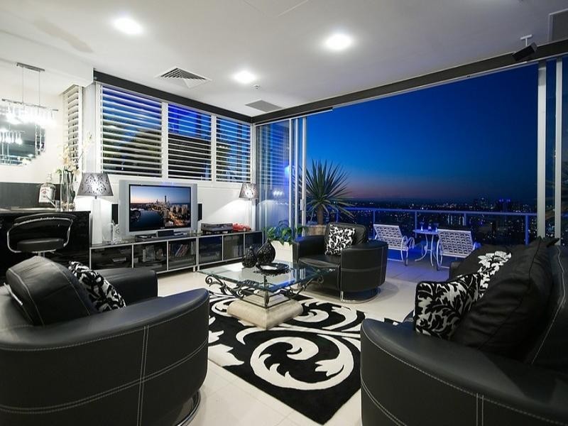 contemporary style living room