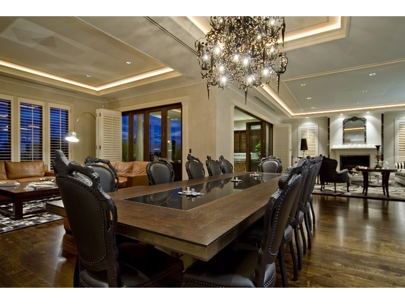 contemporary style dining room