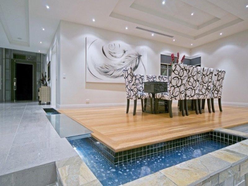 contemporary style dining room