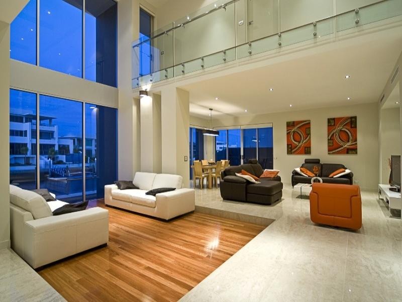 contemporary style living room