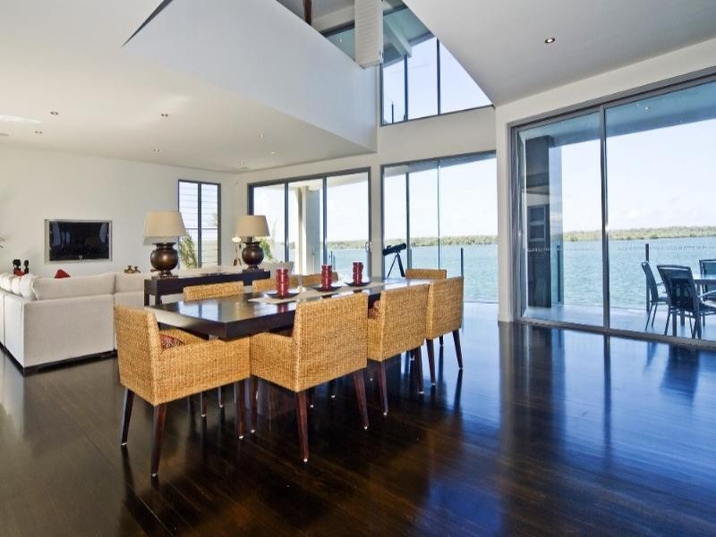 contemporary style dining room