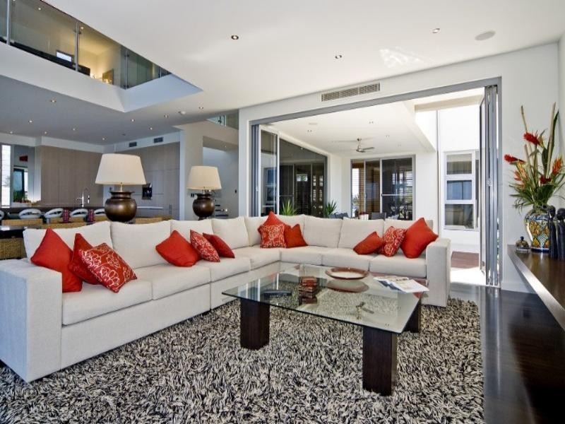 contemporary style living room