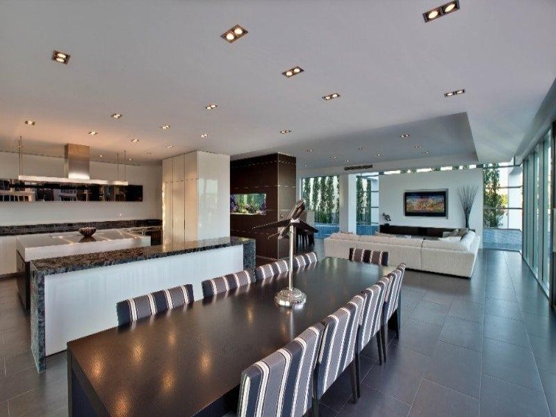 contemporary style dining room