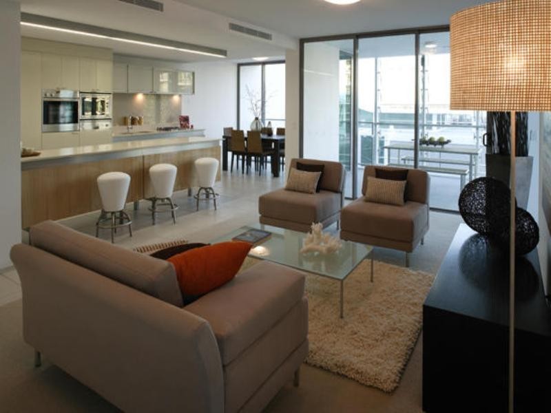 contemporary style living room