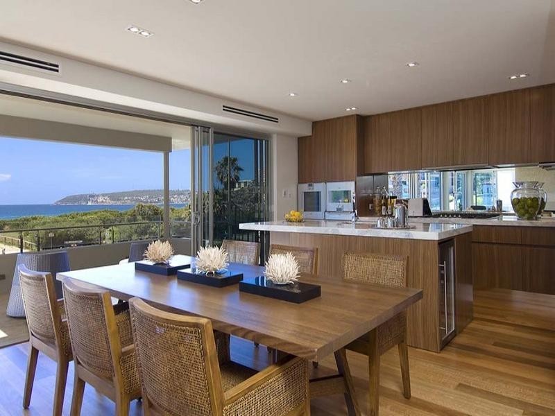 contemporary style dining room