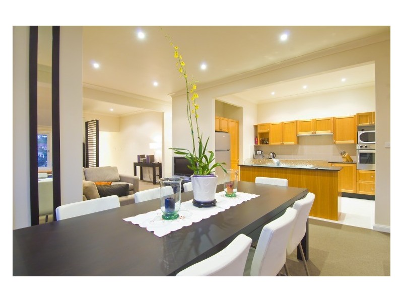 contemporary style dining room