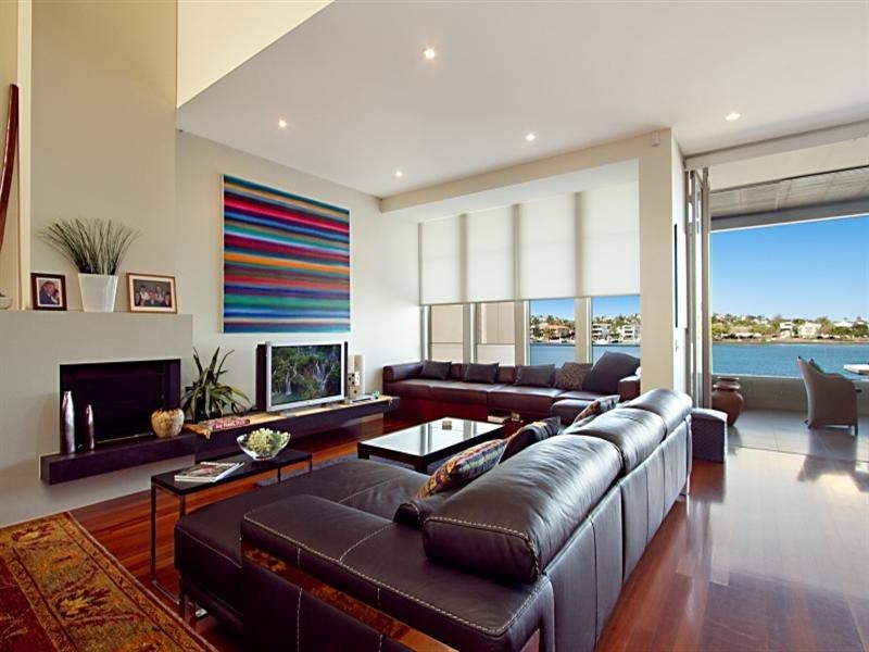 contemporary style living room