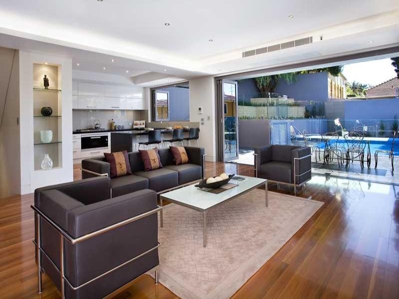 contemporary style living room