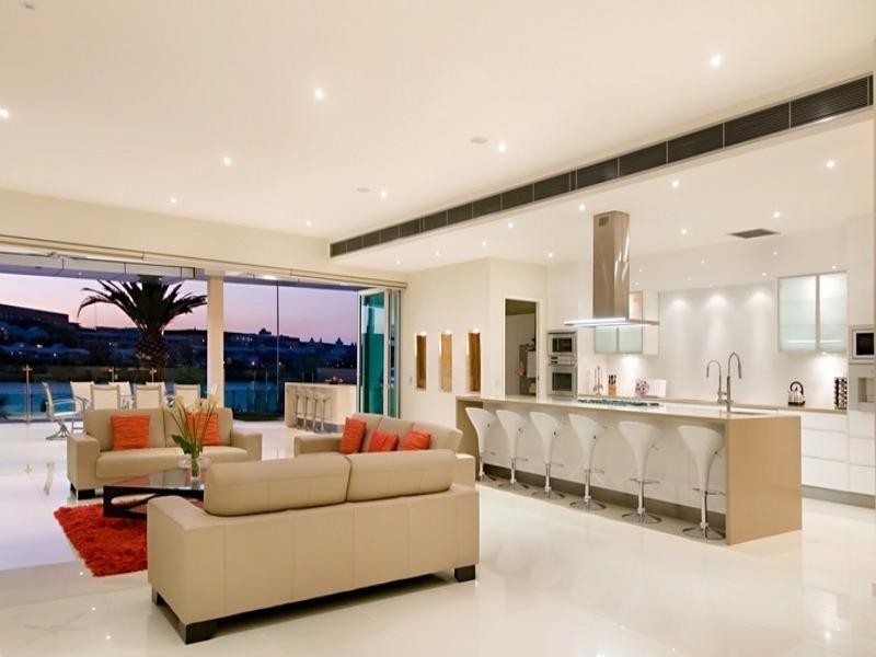 contemporary style living room